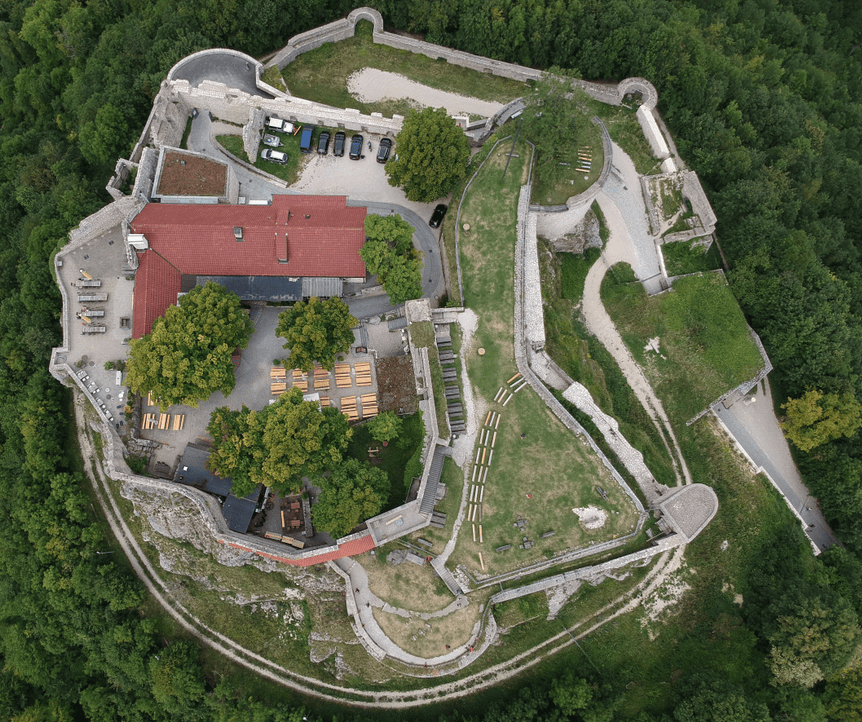 Overhead photo of residnetal real estate